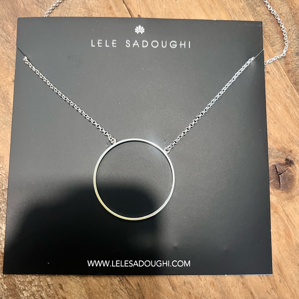 Elle sadoughi silver necklace.